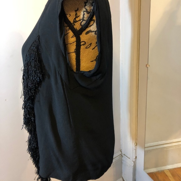 Rebecca Taylor Fringed Sleeveless Top - Picture 3 of 7